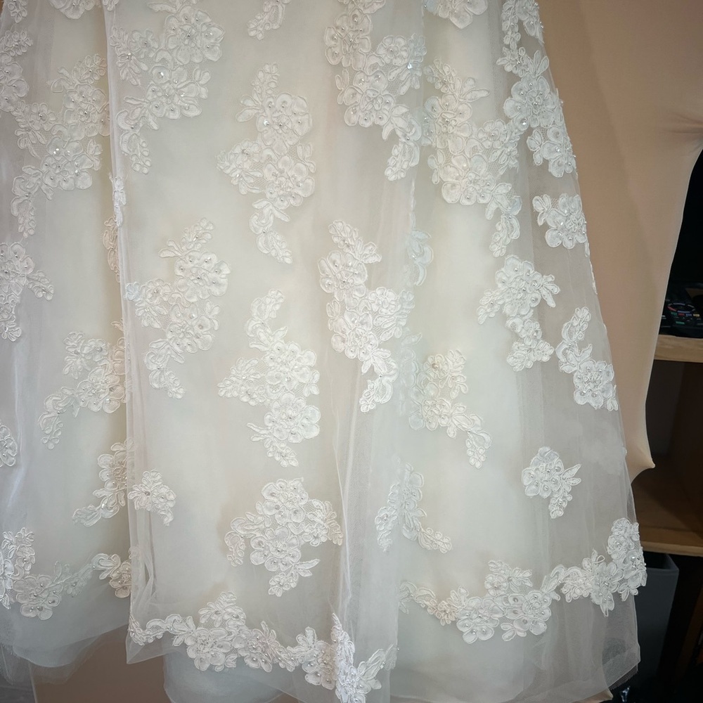 Galina Strapless Bridal or Quinceañera Gown- Midi Length - Picture 7 of 12
